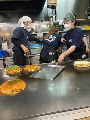 Front seat  at Nagataya in Hiroshima