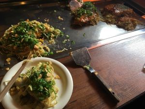 My plate at Nagataya in Hiroshima