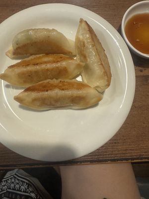 Vegan gyoza  at Nagataya in Hiroshima