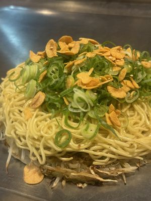 Vegan okonomiyaki rice cake   at Nagataya in Hiroshima