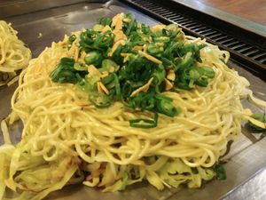 Vegan option at Nagataya in Hiroshima