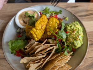 Burrito Bowl at Mountain View Cafe in Maleny