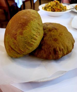 Spinach Poori at Chaat Bhavan in Dublin