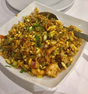 Hara bhara bhel salad was great! at Chaat Bhavan in Dublin