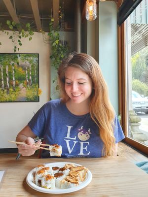 Vegan sushi  at Sushi Love in Portland