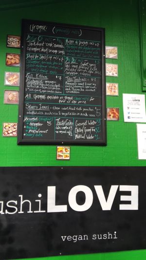 Menu at Sushi Love in Portland