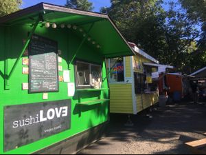 part of the Piknik Park food pod at Sushi Love in Portland