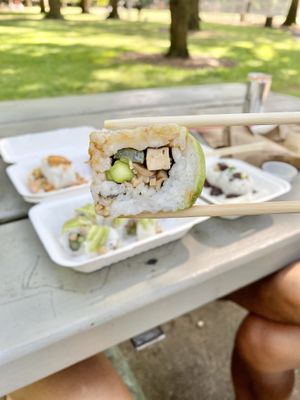 Mother of Dragons roll at Sushi Love in Portland