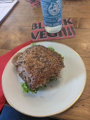 Schnitzelbrötchen at Black Veg in Bonn