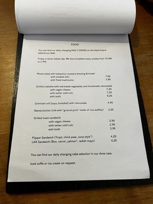 Menu Food  at Black Veg in Bonn