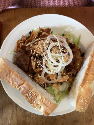 Vegan Döner Plate  at Black Veg in Bonn