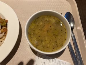 French soup at Vega City in Budapest