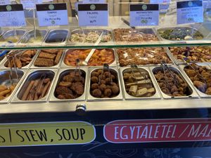 Main dishes  at Vega City in Budapest