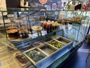 Salad bar at Vega City in Budapest