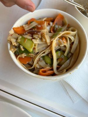 pad thai at Vega City in Budapest