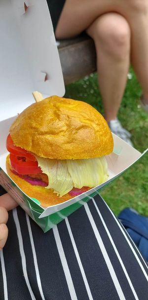 Krabby patty at Vega City in Budapest