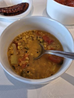 Dhak soup at Vega City in Budapest