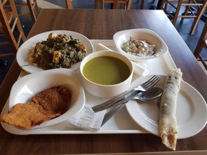 Lots of amazing food - Chocolate pancakes at Vega City in Budapest