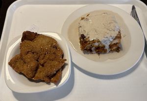 Lasagna and Seitan on the Side  at Vega City in Budapest