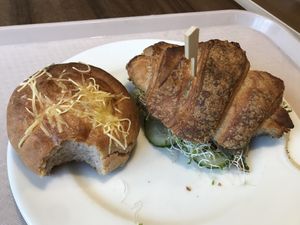 croissant sandwich (from 2019)  at Vega City in Budapest