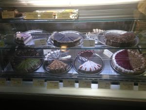 Pastry assortment (differs every day) at Vega City in Budapest