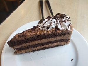 Toffee cake at Vega City in Budapest