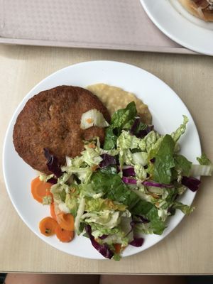 Daily menu, pretty random mix of stuff. But very cheap and very filling. at Vega City in Budapest