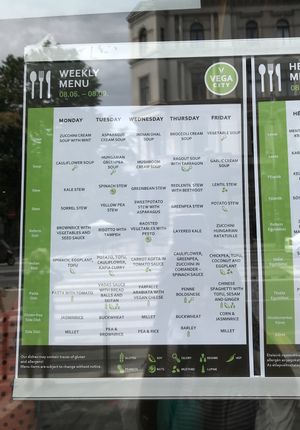 Daily menu at Vega City in Budapest