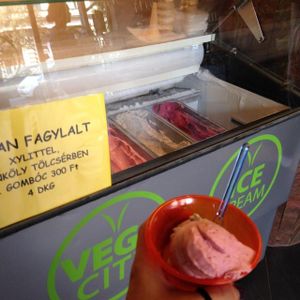 ice cream  at Vega City in Budapest