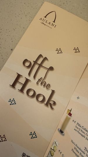 Menu   at Off the Hook in Kapolei