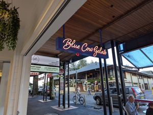 Entrance at Blue Cow Gelato Byron Bay in Byron Bay