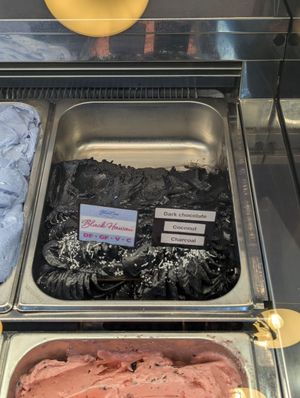 Dark chocolate at Blue Cow Gelato Byron Bay in Byron Bay