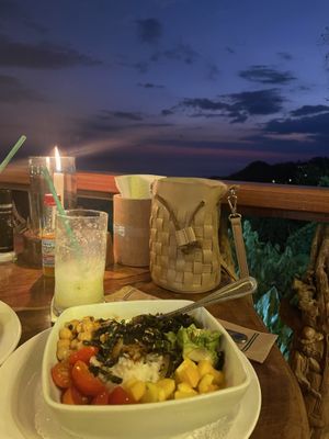 Chickpea Poke Bowl  at El Avion in Manuel Antonio