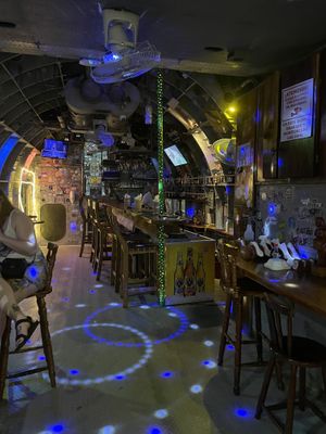 Inside the aircraft  at El Avion in Manuel Antonio