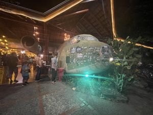 Restaurant entrance  at El Avion in Manuel Antonio