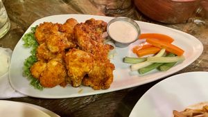 Cauliflower wings  at El Avion in Manuel Antonio