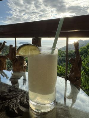 Crushed ice, lemonade frappé  at El Avion in Manuel Antonio