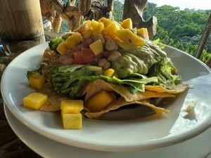 Plant based nachos  at El Avion in Manuel Antonio
