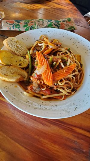 Vegan linguine at El Avion in Manuel Antonio