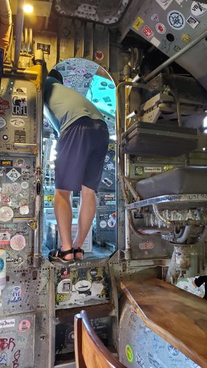 You can visit the cockpit! at El Avion in Manuel Antonio