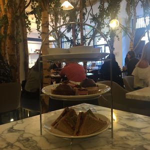 Vegan afternoon tea at Ethos in London