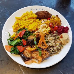 Plate full off goodness! at Ethos in London