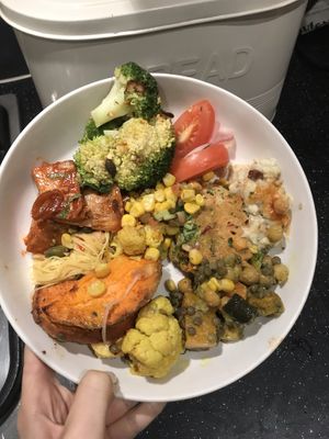 Takeaway box options (plated at home)  at Ethos in London