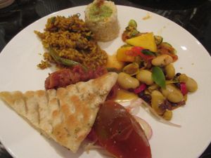 Interesting mix, all vegan. at Ethos in London