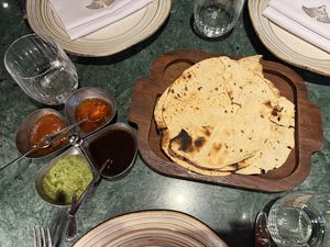 Lentil bread   at Dubb Indian and Chinese Restaurant in Istanbul