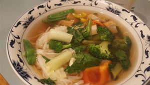 Vegan pho at Pho Kapa'a in Kapaa