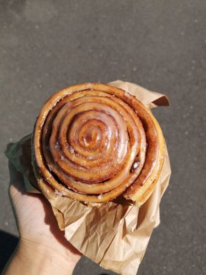 Cinnamon bun at Takaka Infusion in Takaka