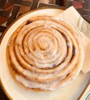 Vegan cinnamon roll  at Takaka Infusion in Takaka