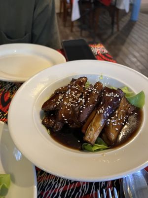 Sichuan eggplant   at The Rickshaw in Rarotonga