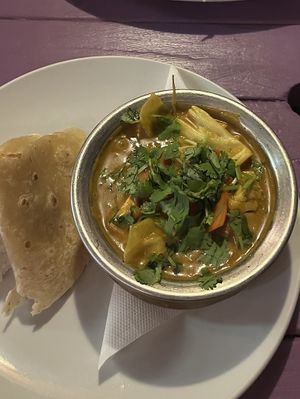 Zest curry  at The Rickshaw in Rarotonga